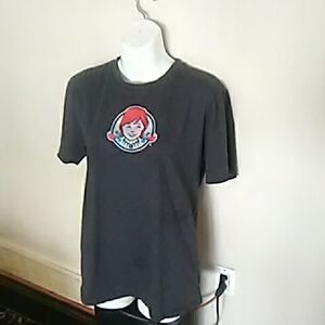 💲1⃣⏩⏩⏩⏩Barco Uniforms Grey Wendys Logo T-Shirt